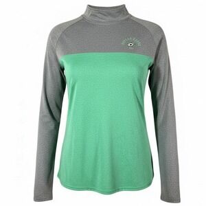 NHL Dallas Stars‎ Women's Mock Neck Pullover Green Gray Size XL